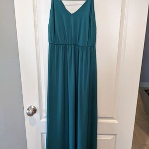 Loft maxi dress in hunter green